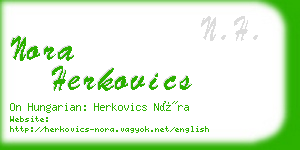 nora herkovics business card